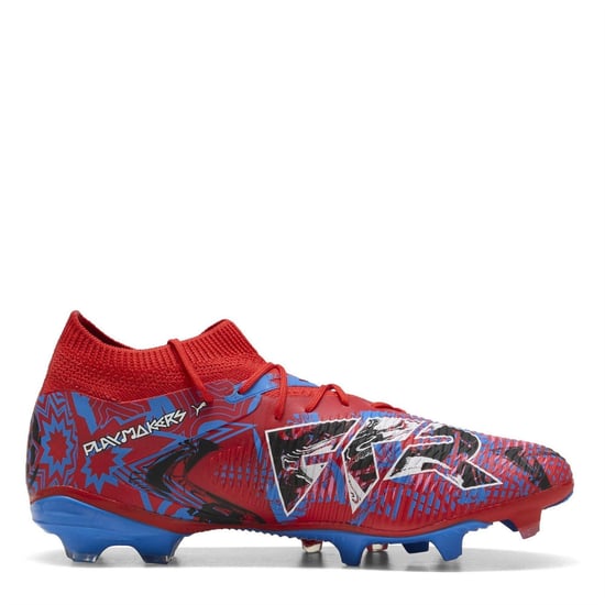 Puma - "Future 8 Match" Fußballschuhe mit festem Boden für Herren (Rot/Blau) - Image 4