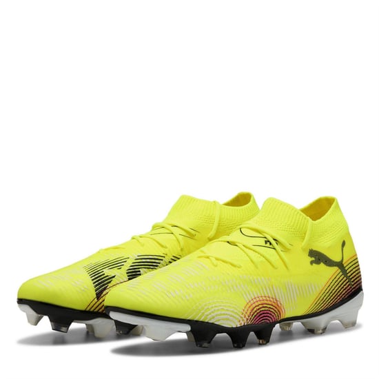 Puma - "Future 8 Match" Fußballschuhe mit festem Boden für Herren (Gelb/Schwarz) - Image 1