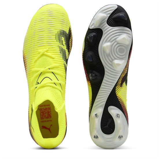 Puma - "Future 8 Match" Fußballschuhe mit festem Boden für Herren (Gelb/Schwarz) - Image 3