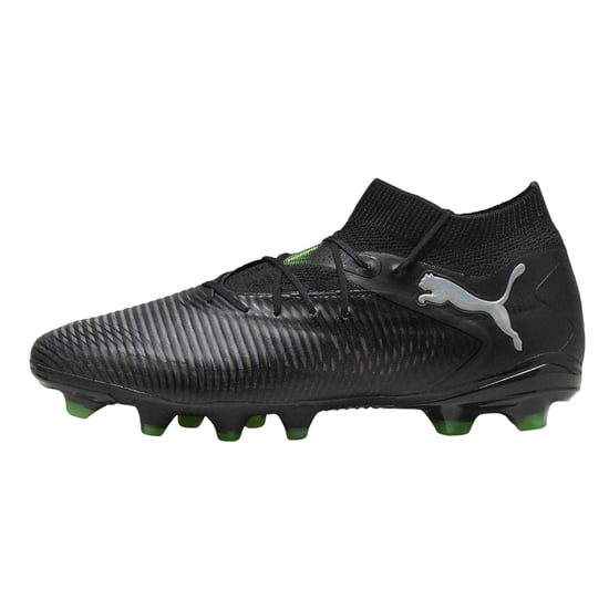 Puma - "Future 8 Match" Fußballschuhe mit festem Boden für Herren (Schwarz/Grün) - Image 2