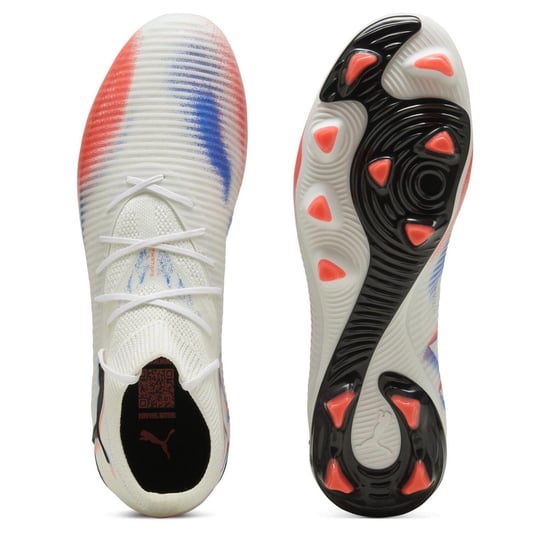 Puma - "Future 8 Pro" Künstlicher Boden Fußballschuhe für Herren (Weiß/Schwarz/Rot) - Image 3