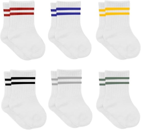 Bistyle Baby-Knöchelsocken mit rutschfester Sohle, 6 Paar | Socken aus Bio-Baumwolle für Neugeborene, Babys und Kleinkinder | Knöchelsocken für Jungen und Mädchen - Image 1