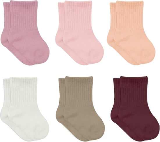 Bistyle Baby-Knöchelsocken mit rutschfester Sohle, 6 Paar | Socken aus Bio-Baumwolle für Neugeborene, Babys und Kleinkinder | Knöchelsocken für Jungen und Mädchen - Image 1