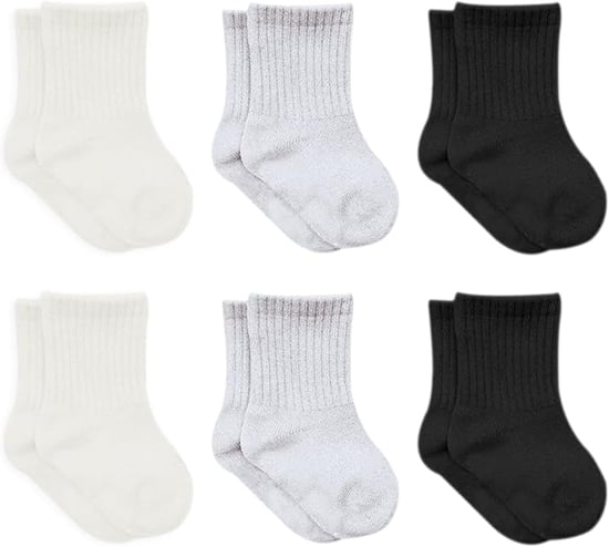 Bistyle Baby-Knöchelsocken mit rutschfester Sohle, 6 Paar | Socken aus Bio-Baumwolle für Neugeborene, Babys und Kleinkinder | Knöchelsocken für Jungen und Mädchen - Image 1