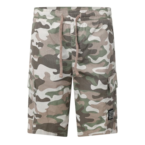 Crosshatch - Cargo-Shorts für Herren (Steingrau) - Image 1