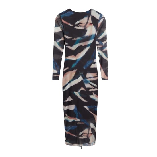 Schwarzes, Bedrucktes Mesh-kleid Von Ted Baker: Ellylou - Image 3