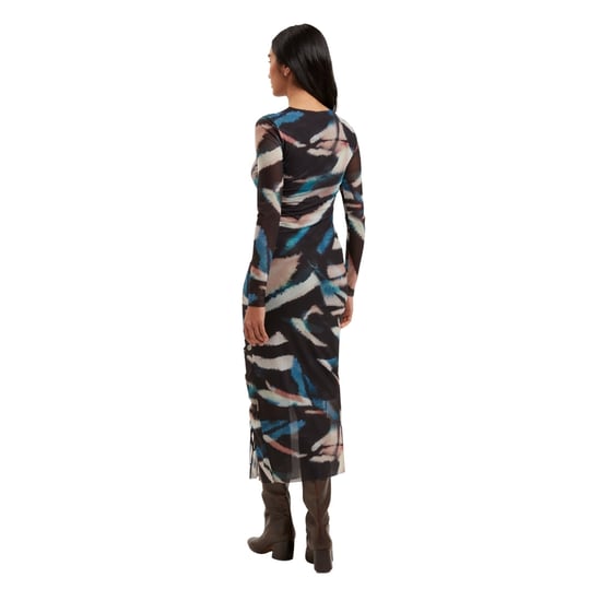 Schwarzes, Bedrucktes Mesh-kleid Von Ted Baker: Ellylou - Image 5