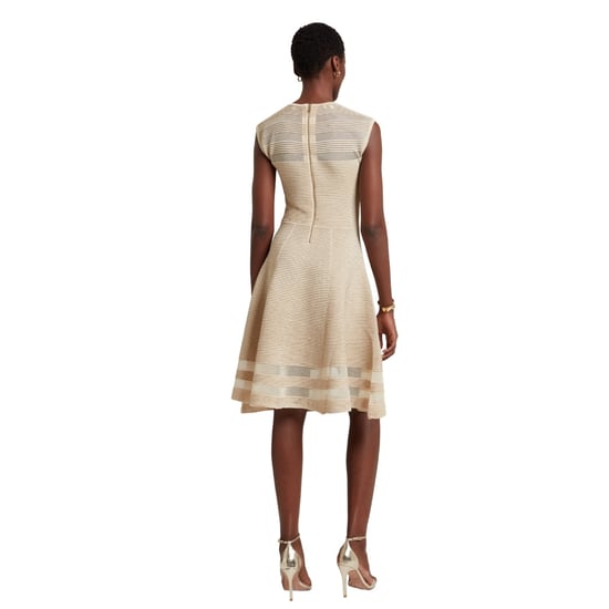 Ted Baker Saalli Strickkleid Aus Naturholz Mit Unsichtbarem Einsatz - Image 5