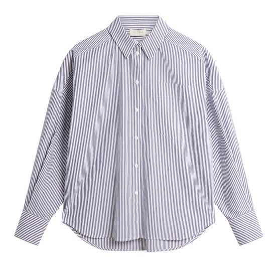 Ted Baker Vinales Boyfriend Fit Gestreiftes Baumwollhemd - Image 1