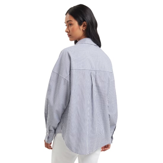 Ted Baker Vinales Boyfriend Fit Gestreiftes Baumwollhemd - Image 6