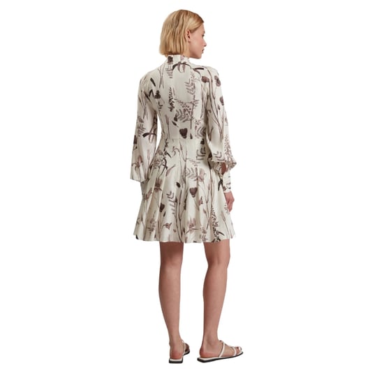 Ted Baker Wmd Elodiza Leinen-seiden-plissee-minikleid - Image 2