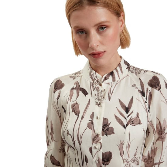 Ted Baker Wmd Elodiza Leinen-seiden-plissee-minikleid - Image 4