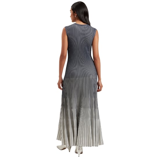 Ted Baker Dilyaa Strickkleid Mit Strukturierten Streifen In Marineblau - Image 3