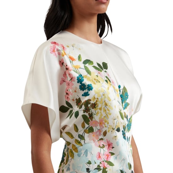 Ted Baker Myzan Kleid Mit Lässigen Ärmeln Und Taillierter Silhouette, Elfenbeinfarben - Image 3