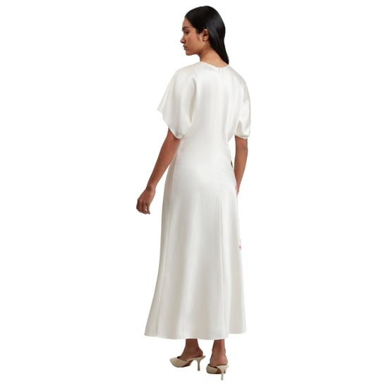 Ted Baker Myzan Kleid Mit Lässigen Ärmeln Und Taillierter Silhouette, Elfenbeinfarben - Image 5