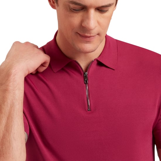 Ted Baker Mmk Daldin Ss Rayon-poloshirt Mit Reißverschluss - Image 5