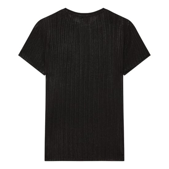 Ted Baker Katrino Metallic Kurzarm-t-shirt In Schwarz Mit Rundhalsausschnitt - Image 2