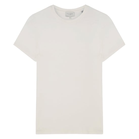 Ted Baker Bedrucktes, Tailliertes Elfenbeinfarbenes T-shirt - Image 1