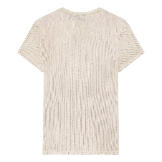 Ted Baker Katrino Metallic Kurzarm-t-shirt In Gold Mit Rundhalsausschnitt - Image 2