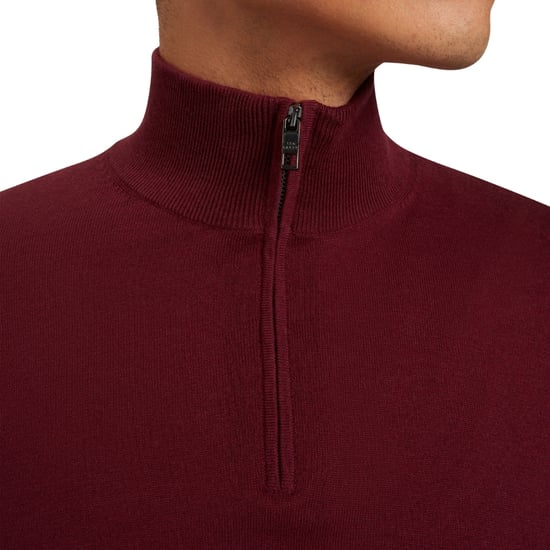 Ted Baker Artiss Core Maroon Half Zip - Image 5