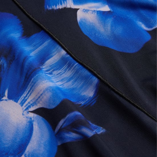 Ted Baker Rozeen Mesh Langarmkleid Mit Print, Blau, Midi-länge - Image 6