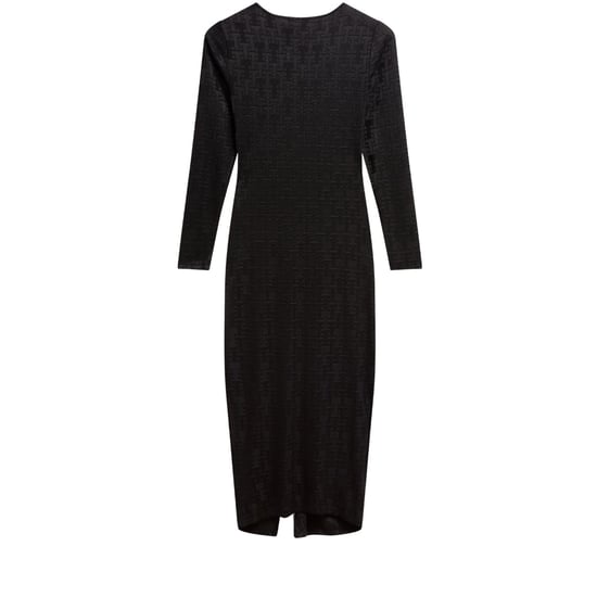 Ted Baker Sherlay Jacquard T Bodycon Kleid Mit Raffungen, Schwarz - Image 2