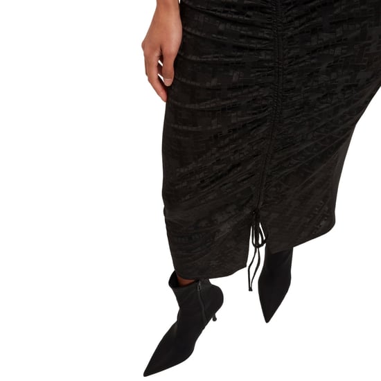 Ted Baker Sherlay Jacquard T Bodycon Kleid Mit Raffungen, Schwarz - Image 4