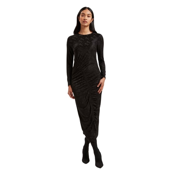 Ted Baker Sherlay Jacquard T Bodycon Kleid Mit Raffungen, Schwarz - Image 5