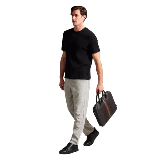 Ted Baker Never Striped Pu Braune Dokumenten-laptoptasche - Image 2