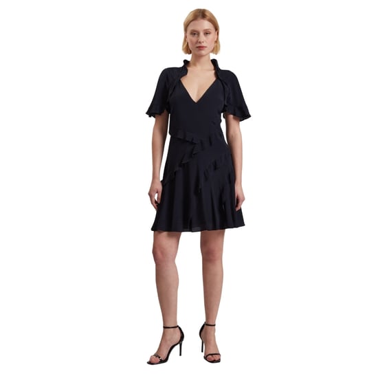 Ted Baker Jojii Minikleid Mit Rüschendetails In Marineblau - Image 2