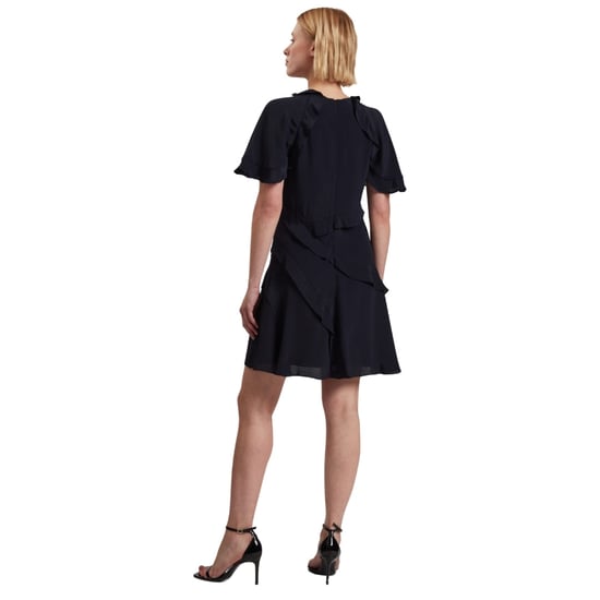 Ted Baker Jojii Minikleid Mit Rüschendetails In Marineblau - Image 3