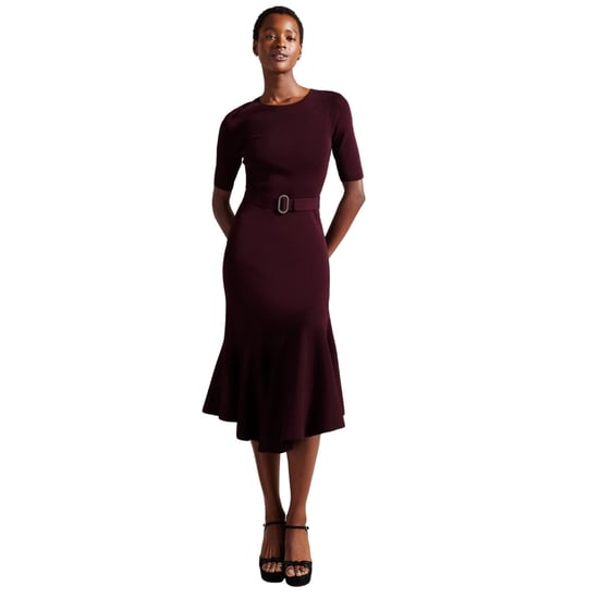 Ted Baker Samalee Strickkleid Mit Rotem Flippy-rock, Midi-länge - Image 2
