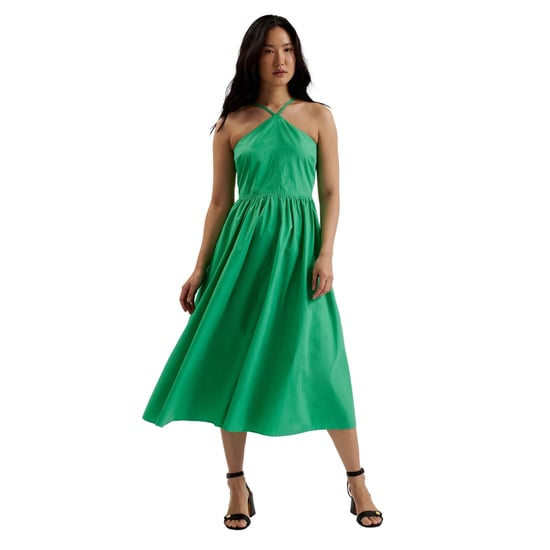 Grünes Midikleid Von Ted Baker Mit Neckholder-ausschnitt - Image 2