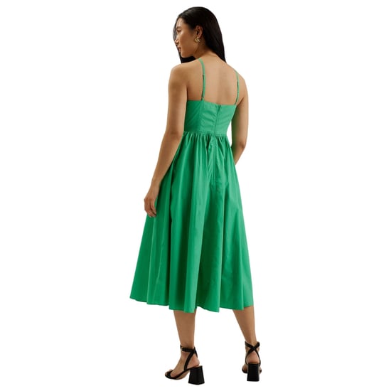 Grünes Midikleid Von Ted Baker Mit Neckholder-ausschnitt - Image 3