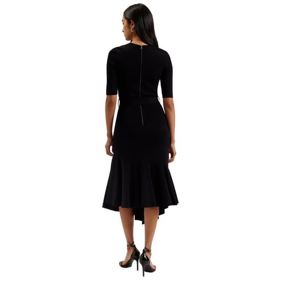 Ted Baker Samalee Strickrock Midikleid Mit Schwingendem Rock, Schwarz - Image 4