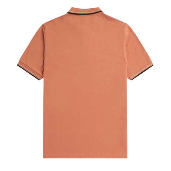 Fred Perry Twin Tipped Rust Poloshirt - Image 2