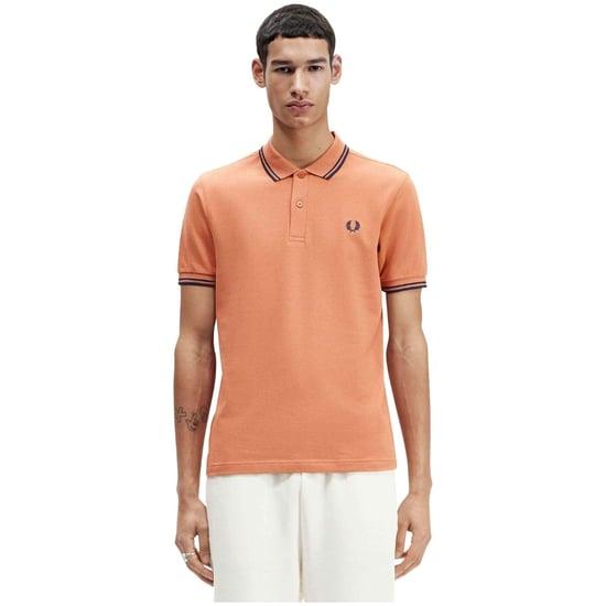 Fred Perry Twin Tipped Light Rust Poloshirt - Image 3