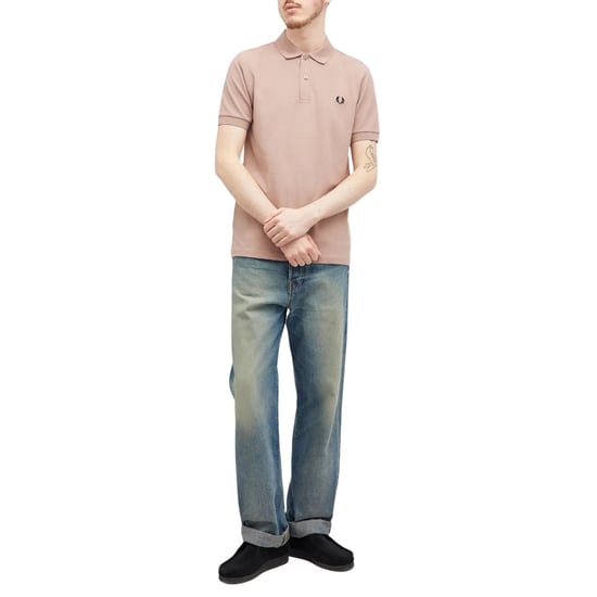 Fred Perry Klassisches Dunkelrosa Polohemd - Image 5