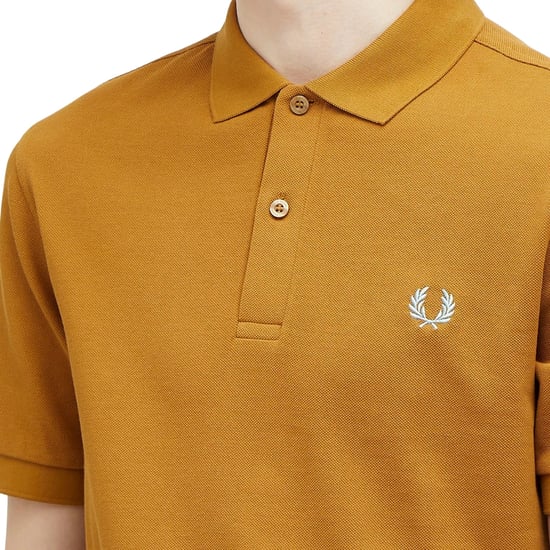 Fred Perry Classic Poloshirt Mit Logo In Dunkelkaramellblau - Image 4