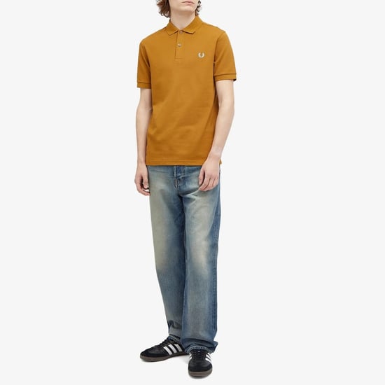 Fred Perry Classic Poloshirt Mit Logo In Dunkelkaramellblau - Image 5