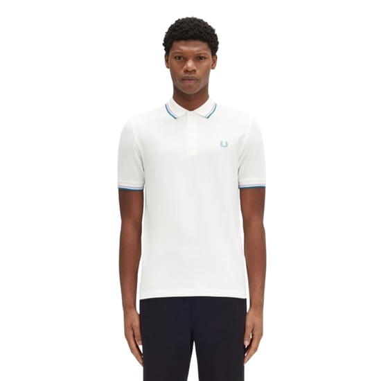 Fred Perry Twin Tipped Schneeweißes Polohemd - Image 3