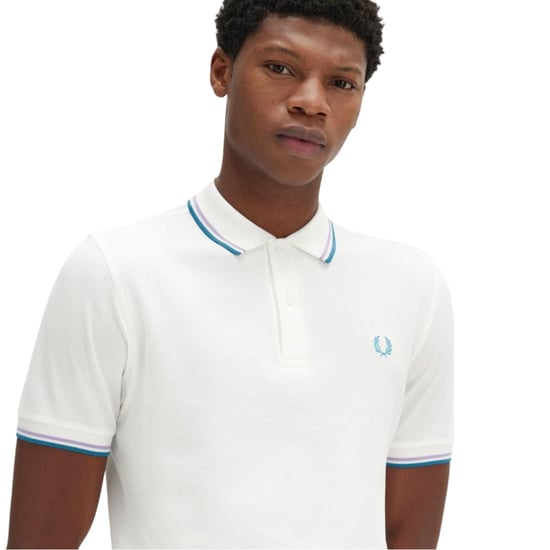 Fred Perry Twin Tipped Schneeweißes Polohemd - Image 4