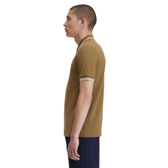 Fred Perry Twin Tipped Shaded Stone Poloshirt - Image 4