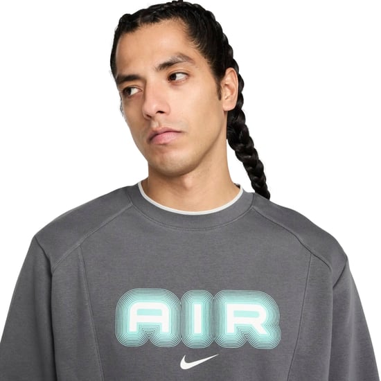 Nike Air Crew Neck Fleece-sweatshirt, Grau - Image 4