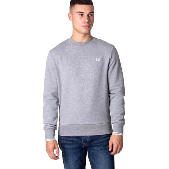 Fred Perry Pullover Mit Rundhalsausschnitt In Stahlgrau - Image 4