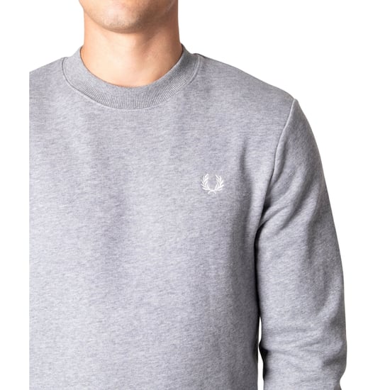 Fred Perry Pullover Mit Rundhalsausschnitt In Stahlgrau - Image 6