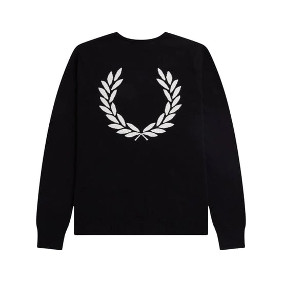 Fred Perry Pullover Mit Grafischem Lorbeerkranz, Schwarz - Image 2