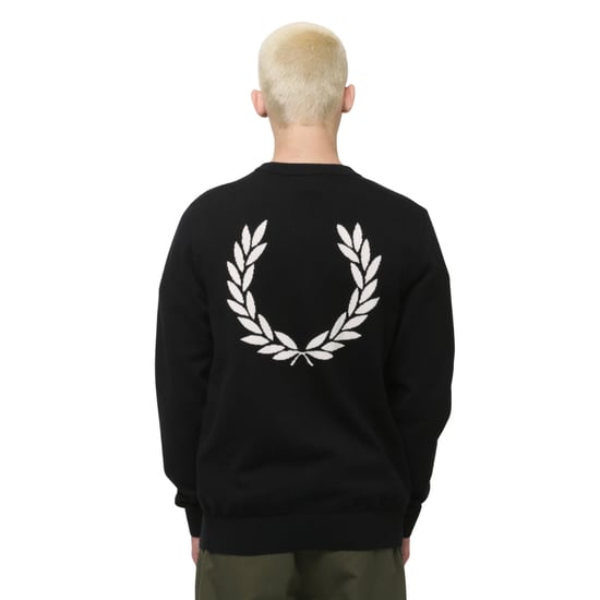 Fred Perry Pullover Mit Grafischem Lorbeerkranz, Schwarz - Image 4