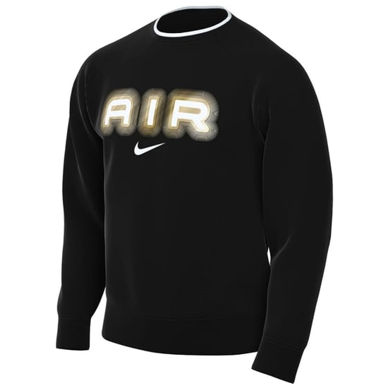 Nike Air Fleece-sweatshirt Mit Rundhalsausschnitt, Schwarz - Image 1