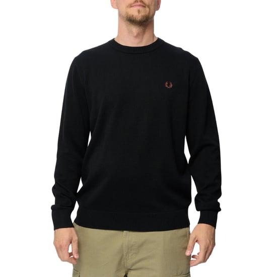 Fred Perry Bouclé-pullover Mit Lorbeerkranz, Schwarz - Image 2
